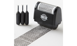 Identity+Theft+Protection+Roller+Stamp+Wide+kit+-+Black+(3+Refills+Included)
